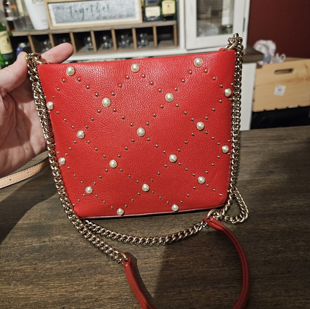 Kate Spade Red Quilted Crossbody Bag